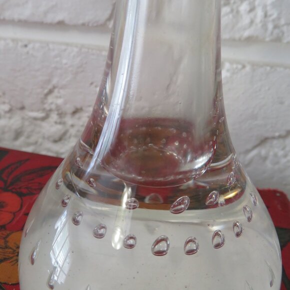 Vintage Swedish Hand Blown Crystal Vase, Scandinavian Decor, Aseda Sweden, Swung - Picture 9 of 9